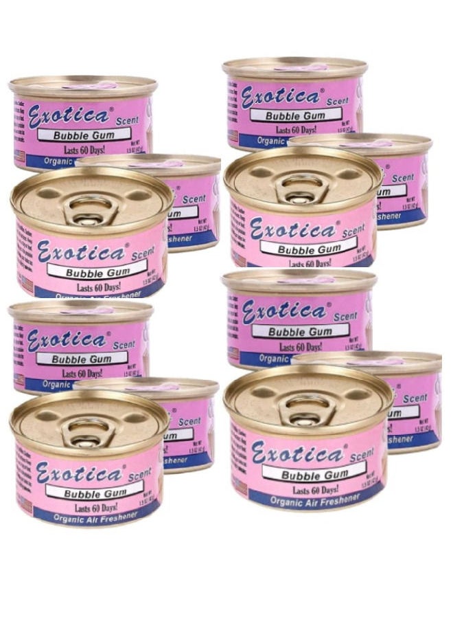 EXOTICA Organic Air Freshener - Bubble Gum - Pack of 12  - Image 1
