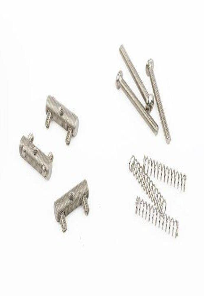 Fender American Vintage Telecaster Threaded Bridge Saddles, Nickel - Image 1