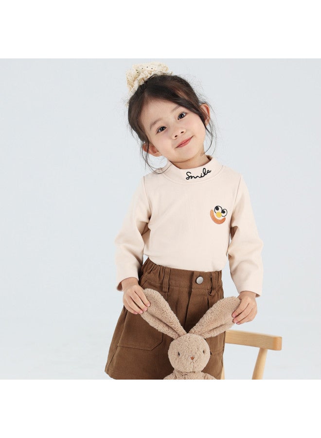 Doxiluka infant & Toddler Top, Spring/autumn Style, Girls' Base Layer, Fleece-lined Warmth, Cute Kids' Thermal Shirt - Image 5