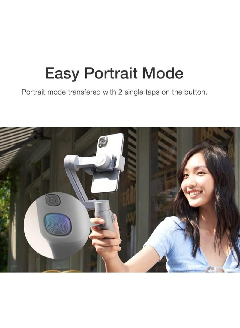 Excefore - Smooth-Q3 Gimbal Stabilizer for Smartphone Android Cell Phone iPhone Zhi yun q 3-Axis Handheld Gimble Stick w/Tripod Stand LED Fill Light for Tiktok YouTube Vlog Video Kit Face/Object Tracking - Image 1