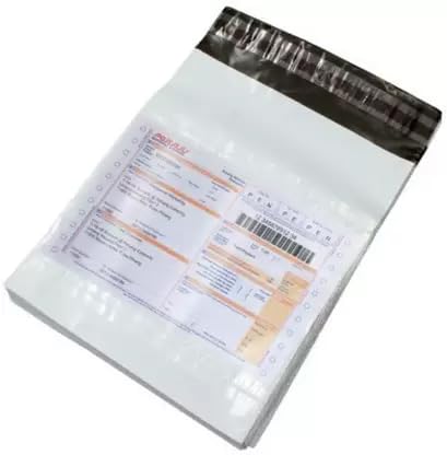 FeelBlue 10 * 14 Inches Plain Tamper Proof Courier Bags/Pouches with POD(Document Jacket) for Shipping (Pack of 500pcs) - Image 2