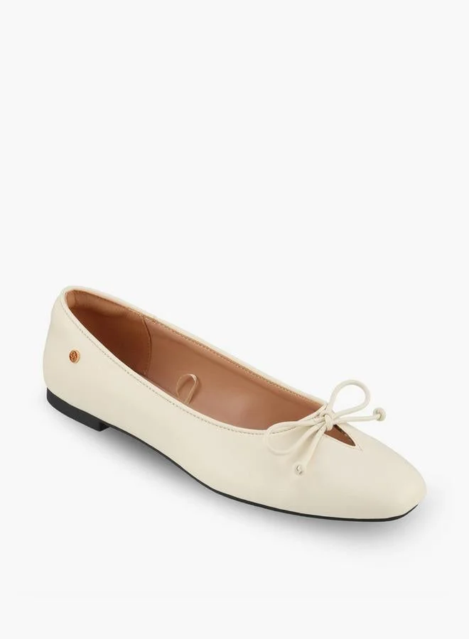 Celeste BEIGE Women Bow Detail Ballerina Shoes for Women | Best Price UAE