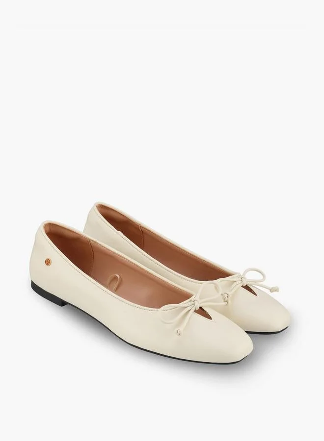 Celeste BEIGE Women Bow Detail Ballerina Shoes for Women | Best Price UAE