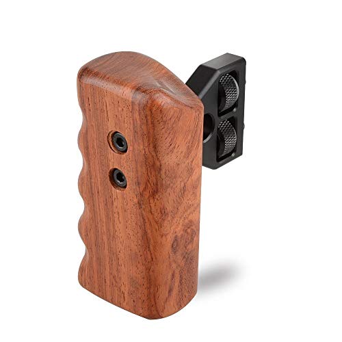 CAMVATE DSLR Wood Wooden Handle Grip Mount Support for DV Video Cage Rig (Left Hand) - 1242 - Image 5