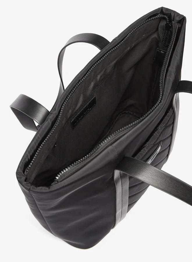 MISSY Women Missy Quilted Tote Bag with Handles and Zip Closure