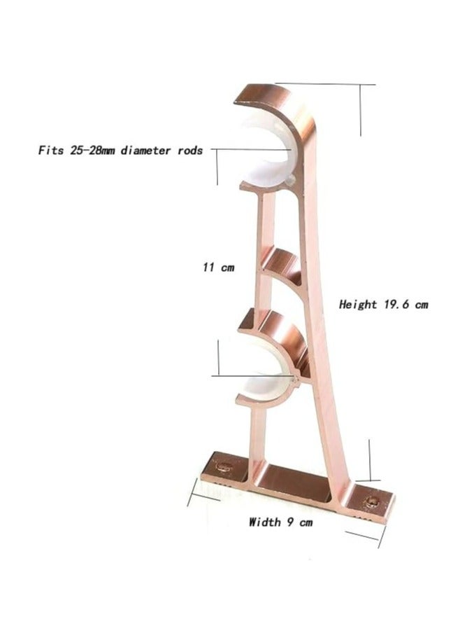 حامل ستارة كابولي ألومنيوم بحلقات للتعليق، أحمر - Image 2