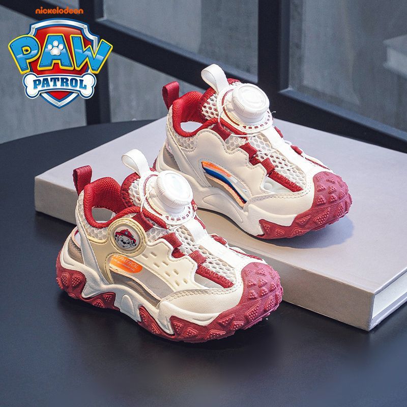 Wang Wang Team Boys And Girls Children'S Shoes 2025 Summer Explosive Breathable Mesh Hollow Outdoor Casual All-Match Children'S Sandals - Image 2