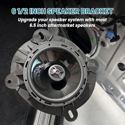 NuIth 6.5 Inch Front Door Speaker Bracket Adapter W/Wiring Harness for 2018-2023 Toyota Camry/Avalon/Highlander/Sienna Speaker Spacer Ring - Image 3