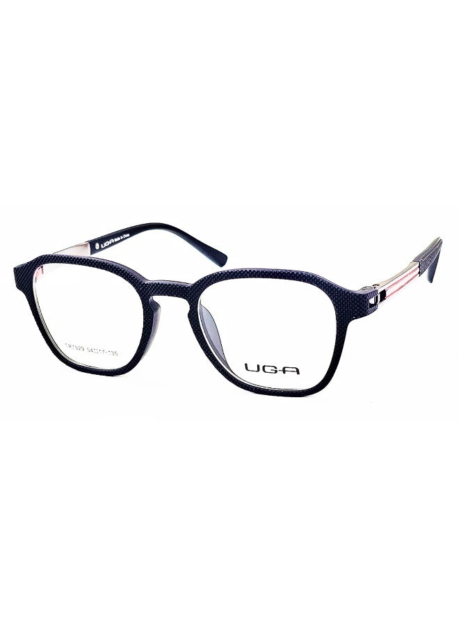 UGA Experience timeless elegance and everyday comfort with these men’s optical glasses in a stylish navy color, designed for both functionality and fashion. The frame is crafted from high-quality TR (TR-90) material, renowned for being extremely lightweight, flexible, and durable. It provides long-lasting comfort, ensuring no pressure on the nose or ears, even during extended wear. Its modern design suits both formal occasions and casual outfits, while also accommodating all types of prescription lenses based on your doctor’s recommendation. Available in different sizes to fit a wide range of face shapes, and comes with a protective case and cleaning cloth to keep your glasses in excellent condition.