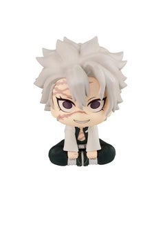 General Kanroji Mitsuri Version Q Figure Shinazugawa Sanemi Palm Tree Sitting Position Figurine Cake Ornament Anime Cute Statue Collection Figurine（10cm）  - Image 5
