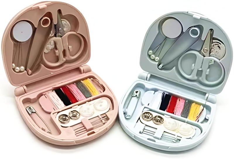 MeeTo Mini Travel Sew Kit Sewing Box Pocket Folding Kit Compact Mini Travel Sewing Kit with Scissor, Needle, Cutton, Thread, Pin, Clip (PO - 1) - Image 5