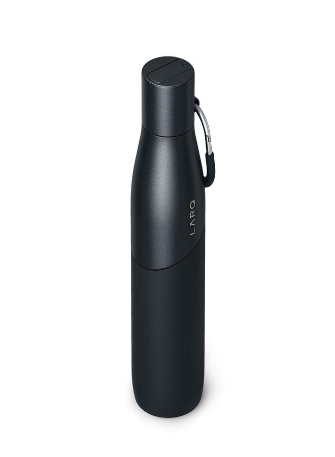 LARQ Bottle Movement Filtered - Lightweight Non-Insulated Stainless Steel Water Bottle BPA Free with Nano Zero Technology and Long-Lasting Filters, Black/Onyx, 32oz - Image 4