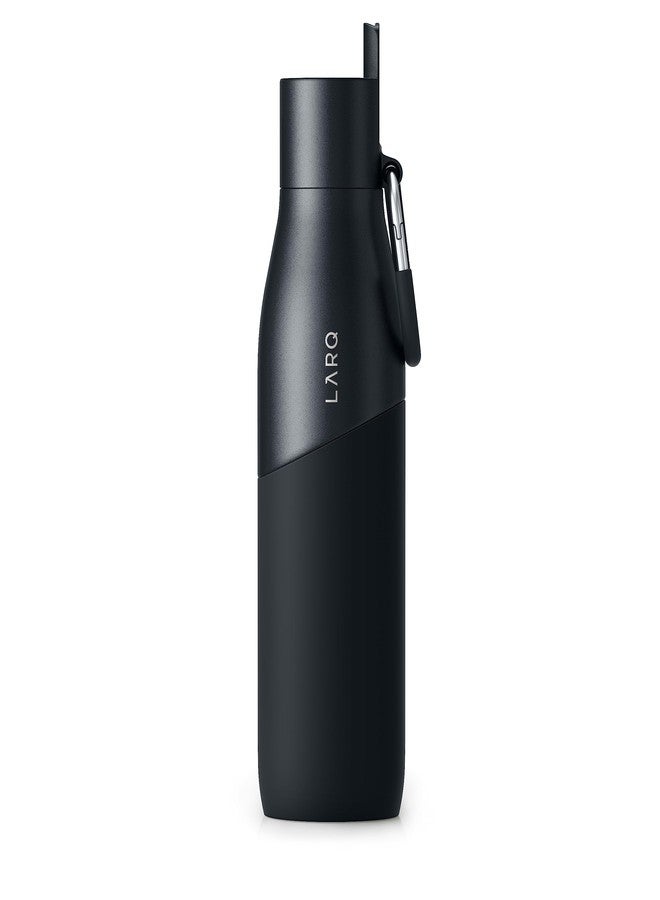 LARQ Bottle Movement Filtered - Lightweight Non-Insulated Stainless Steel Water Bottle BPA Free with Nano Zero Technology and Long-Lasting Filters, Black/Onyx, 32oz - Image 2