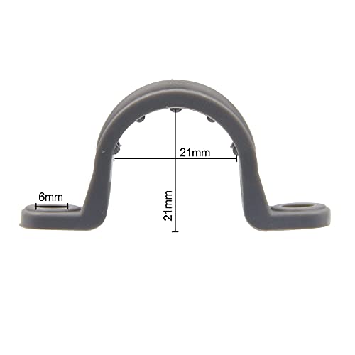 ISPINNER 12pcs 1/2 Inch PVC Pipe Straps, 2 Holes Plastic Conduit Strap for PVC pipes, conduit and cables, UL Listed - Image 2