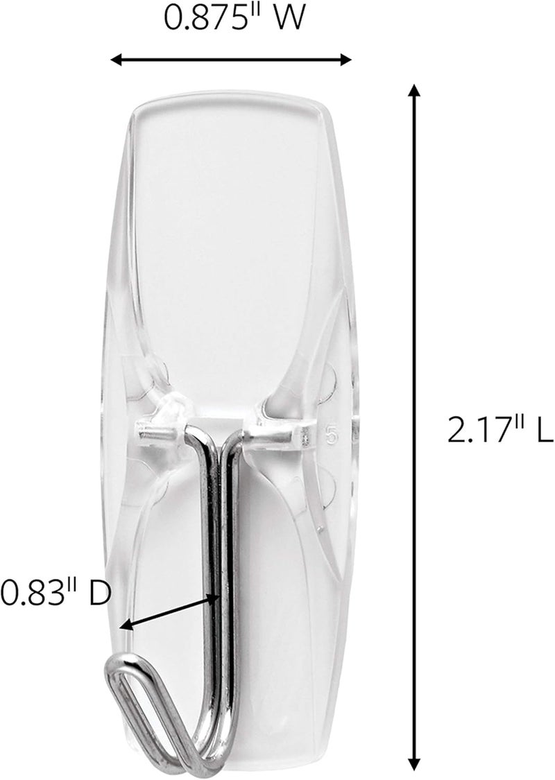 Command Medium Wire Toggle Hook, Clear, 2-Hooks, Organize Damage-Free - Image 2