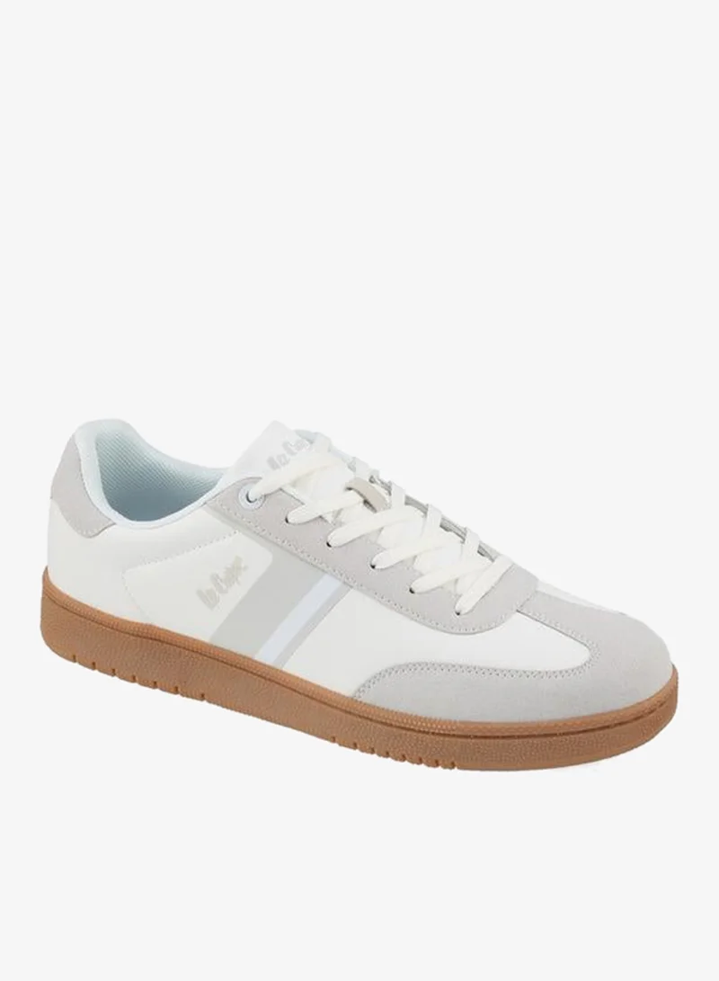 Lee Cooper Men Panelled Logo Lace-Up Sneakers