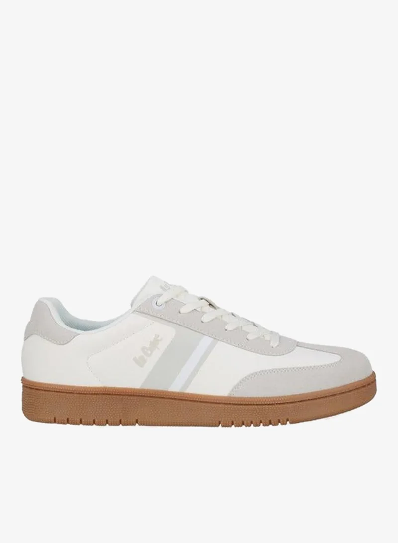 لي كوبر Men Panelled Logo Lace-Up Sneakers