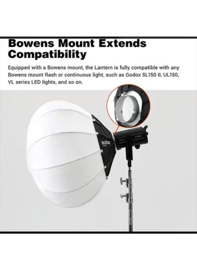 GODOX Softbox Lantern Softbox CS-65D 65cm Bowens Mount Softbox Soft Light Modifier for Aputure 300D Mark II 120D SL-60W VL150 SL150WII FV150 AD200PRO AD300 AD400PRO AD600 VL300 VL200 UL150 - Image 3