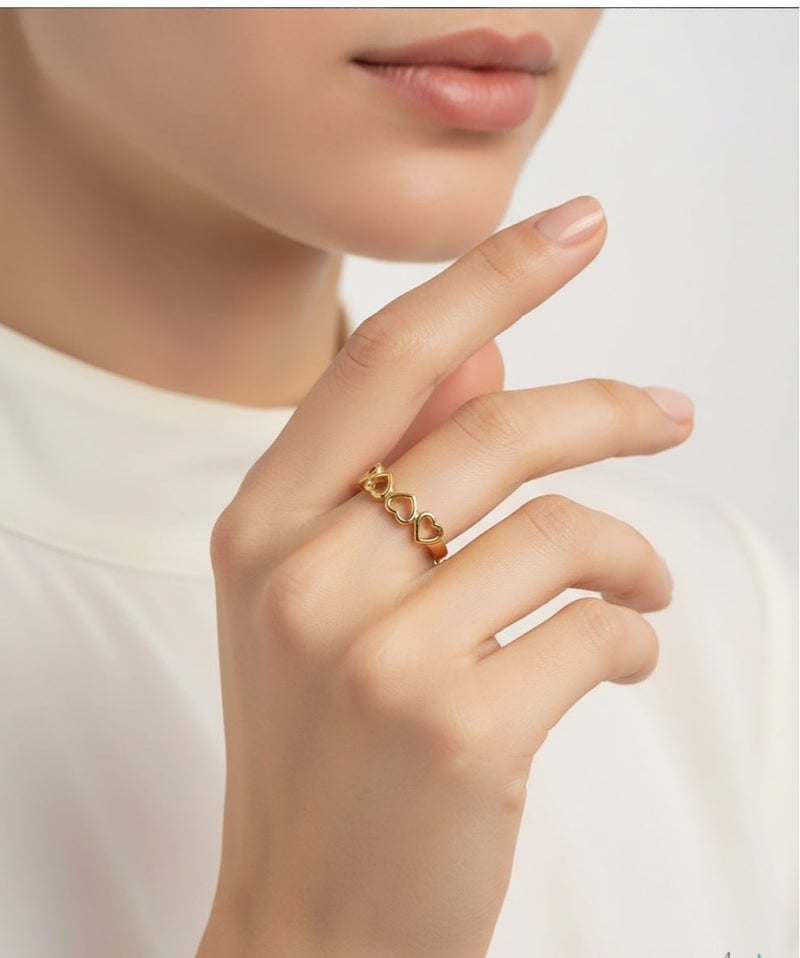 Ruby Art Gold 18K Pure Gold Women’s Ring - Premium Finish & Elegant Style -  1.29 Gram - Image 2