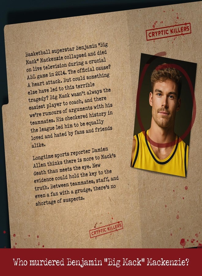 Cryptic Killers Unsolved Murder Mystery Game - Murder of an MVP - Cold Case Files Investigation - Detective Clues/Evidence - Solve The Crime - Individuals, Date Nights & Party Groups - Image 2