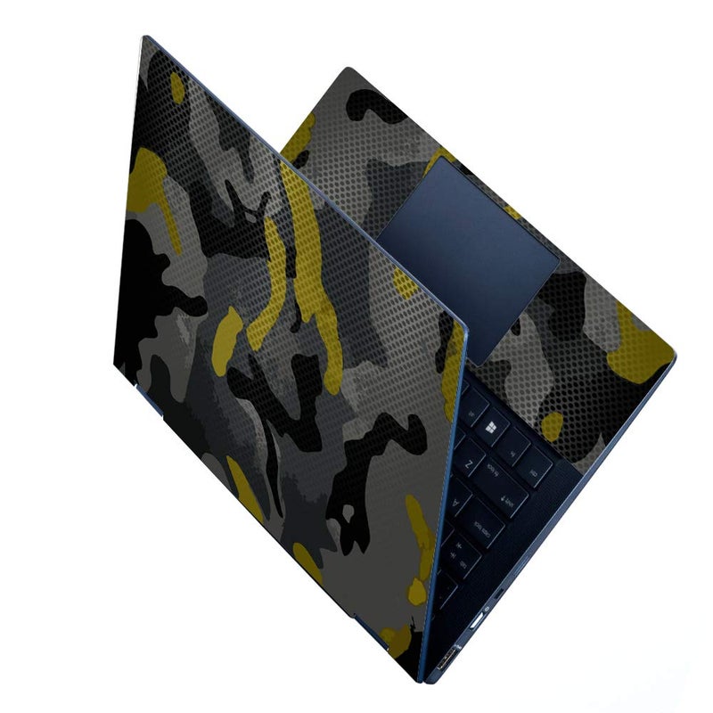 Home Trove ALAYRA No Residue, Bubble Free Removable HD Quality Camouflage Black Pattern Printed Vinyl Full Panel Laptop Skins Sticker Upto 15.6 Inch for Dell, Lenovo, Acer, HP - Image 5