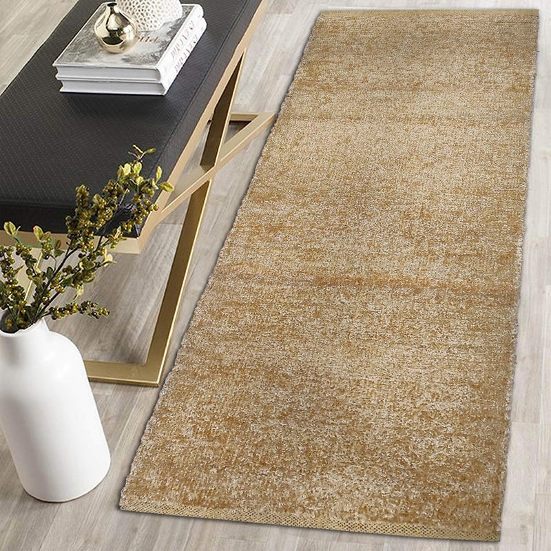 STONEMUNK Reversible Cotton Rectangular Floor Mat Carpet Rug Runner Bedside Runner for Bedroom, Bathroom, Kitchen Yoga & Home Machine Washable - (Beige, 22x72 Inch) - Image 2