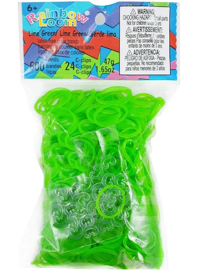 Rainbow Loom Rainbow Loom Refill - Jelly Lime Green  - Image 4