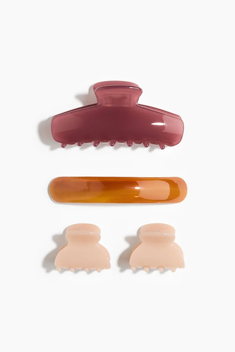 اتش اند ام مشابك شعر - عبوة من 4 قطع