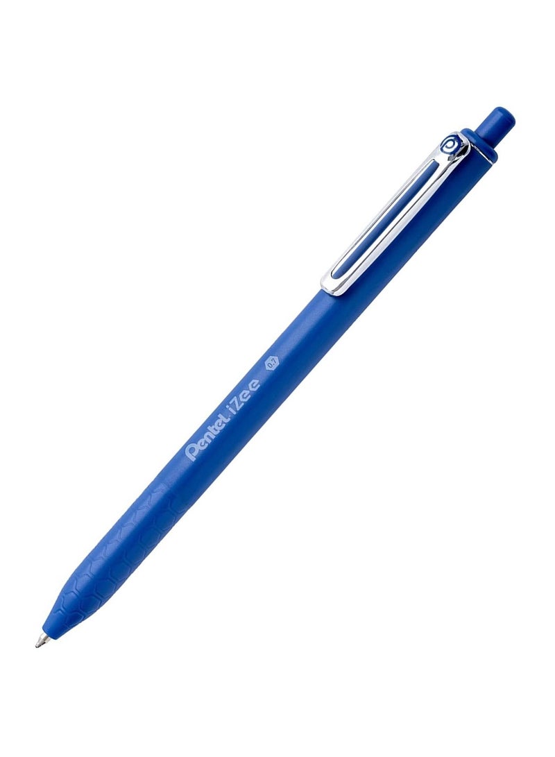 Pentel قلم حبر جاف قابل للسحب 12 قطعة بقطر 0.7 مم حبر أزرق - Image 2