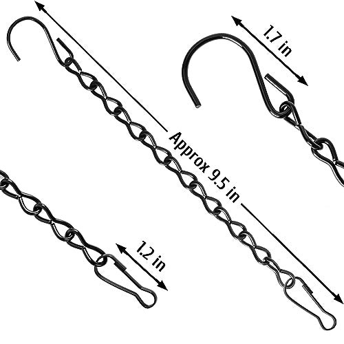 VRSS Hanging Chains for Hanging Planter Basket Bird Feeder Lanterns Ornaments Wind Chimes Billboards DIY Crafts (9.5 inch 6pcs) - Image 3
