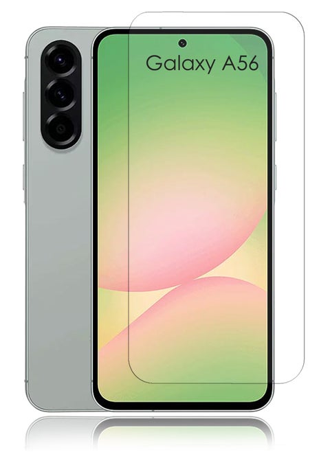 For Samsung Galaxy A56 Tempered Glass Screen Protector – High Transparency, Delicate Touch, Anti-Explosion, Smooth Arc Edges, Easy Installation