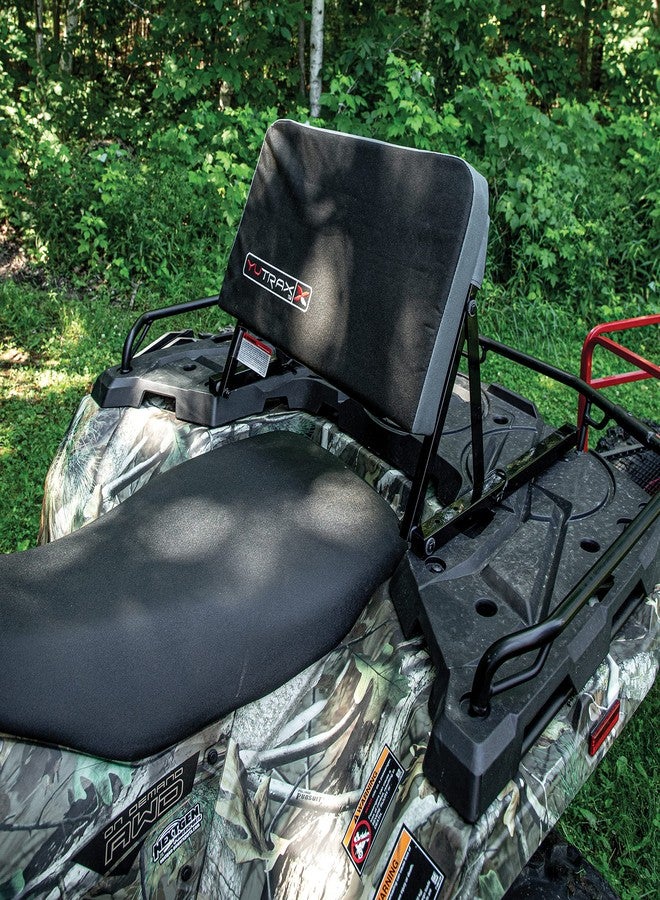 Yutrax Universal Mount ATV Backrest, Heavy-Duty Steel Seat Frame, Adjustable Seat Back Positions, 2” Thick Cushion, Folds Down Flat When Not in Use, TX219 - Image 3