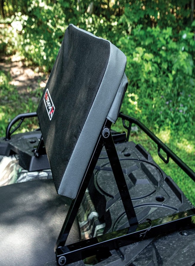 Yutrax Universal Mount ATV Backrest, Heavy-Duty Steel Seat Frame, Adjustable Seat Back Positions, 2” Thick Cushion, Folds Down Flat When Not in Use, TX219 - Image 5
