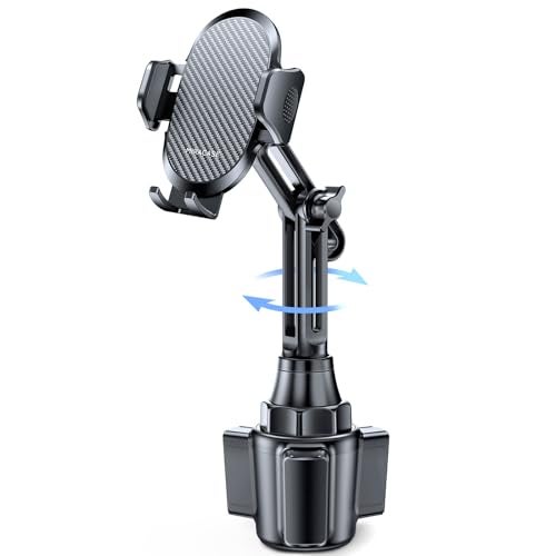 Miracase 2025 Upgraded Universal Cup Phone Holder for Car, [Rotatable & Adjustable] Long Neck Car Cup Holder Phone Mount Compatible with iPhone, Samsung, Google & More Smartphones - Image 1