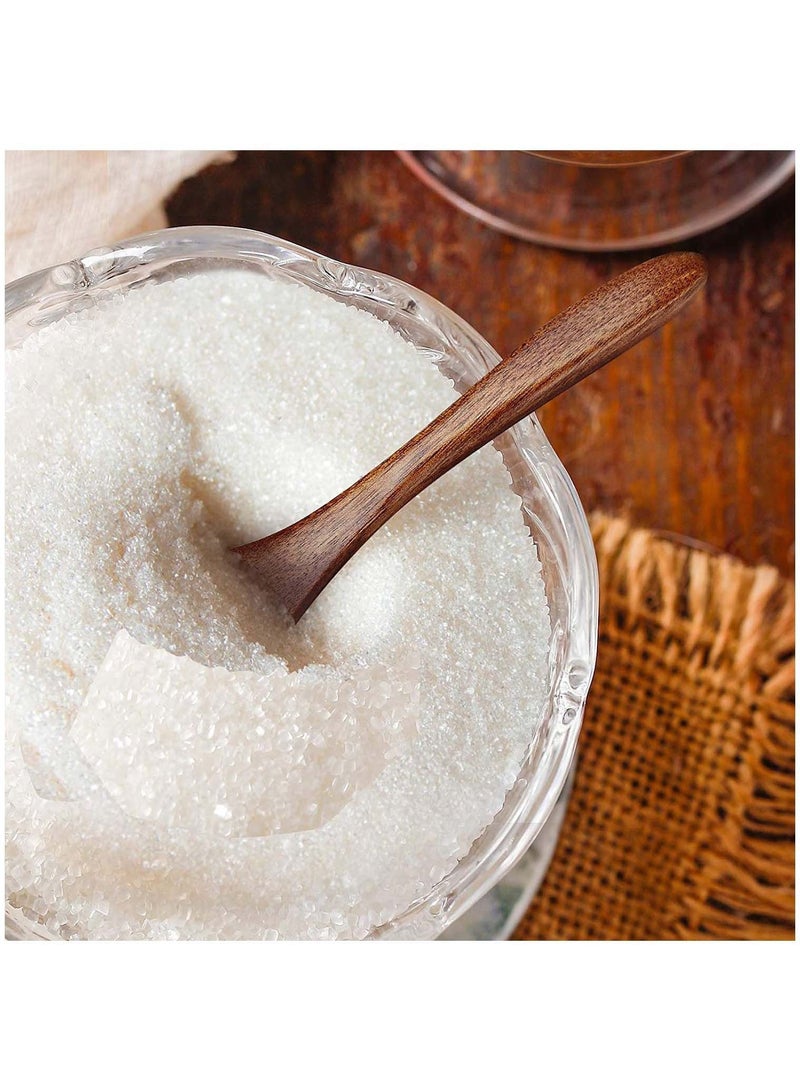 Y&D Small Wooden Spoons, 6pcs Teaspoon Sevensun Teaspoons Serving Utensils For Cooking Condiments Spoon, Mini Honey Spoon Daily Use - Image 5