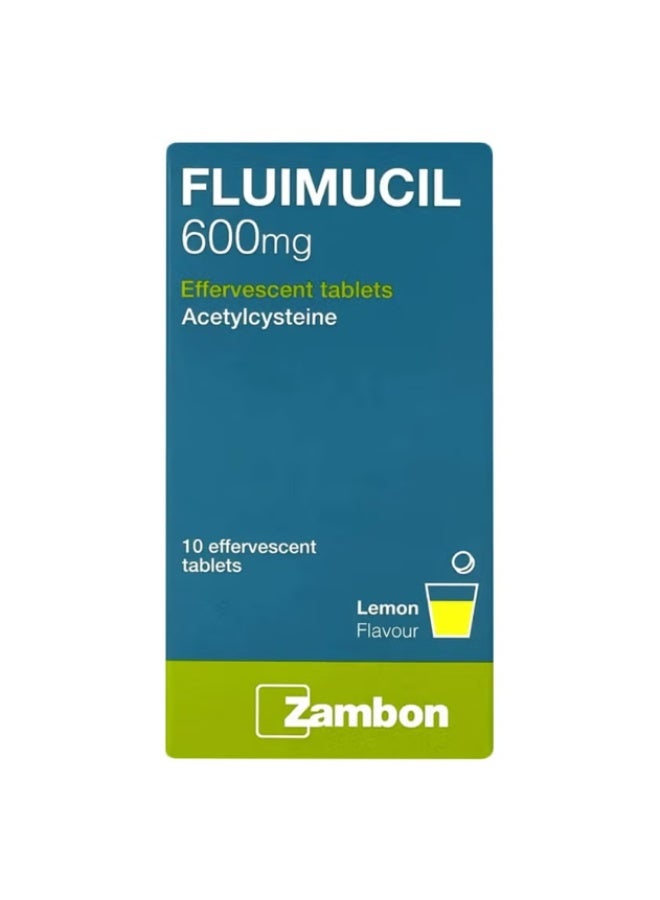 Fluimucil 600mg Effervescennt Tablets