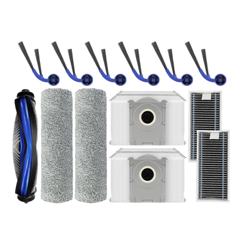 Adapt T80 sweeping robot accessory set (1 main brush +6 side brushes +2 filter screens +2 roller mops +2 dust bags)