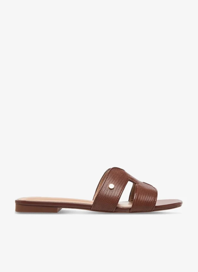 Celeste Women's Textured Slip-On Flat Sandals