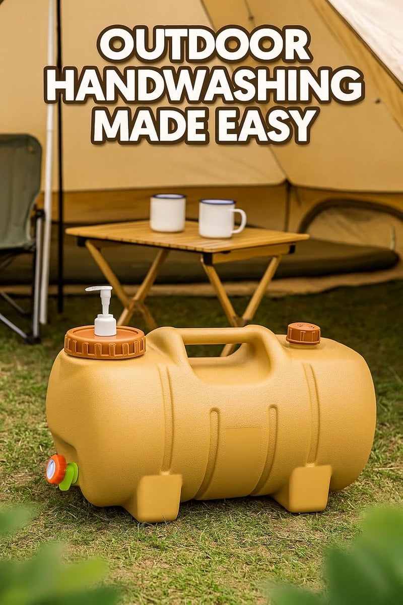 Biki Outdoor Camping Water Tank Bucket – Hard Plastic Portable Water Container with Handle, Durable & Leak-Proof for Travel, Hiking & Picnic | | (20.Liters) - Image 3