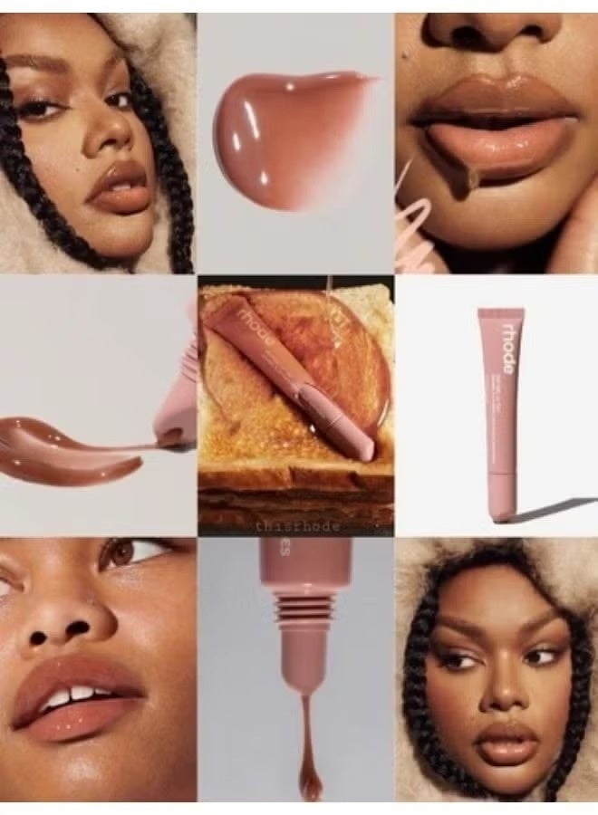 rhode Skin Peptide Lip Tint in Toast shade, 10 ml, gives lips a natural color and an attractive finish. - Image 3