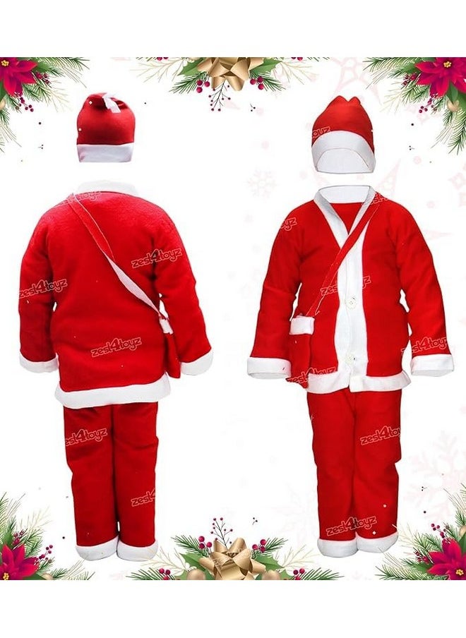 Zest 4 Toyz Synthetic Woven Santa Claus Dress For Kids Christmas Costume Dress With Jacket Pant Cap Goggles Beard And Pouch Santa Dress For Boys And Girls - Age 4 To 6 Years Old, Red - pzsku/Z8FCCA6B3081DD2C07622Z/45/_/1737806512/f5a66789-fd93-4e75-b753-3f49604addfd