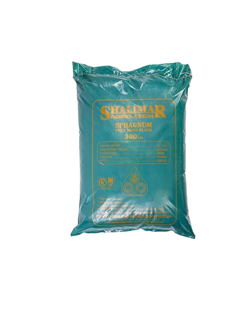 shalimar Sphagnum Peat Moss Black 300 Liters Ready To Use - Image 3