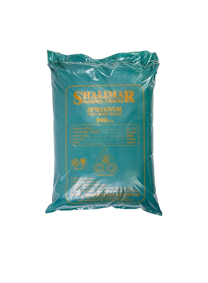 shalimar Sphagnum Peat Moss Black 300 Liters Ready To Use - Image 2