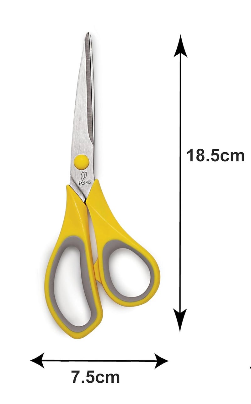 Petals Vibrance Scissor 7 Inches – Stainless Steel Multipurpose Scissors for Home, Office & Kitchen Use (Multicolour) - Image 2