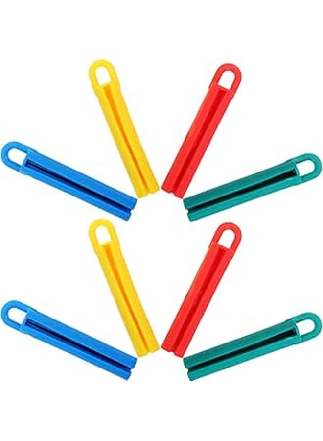 Wall Mounted Pool Cue Rack Set 8pcs with Clips Multi Color 11cm for Billiard Stick Storage - Image 1