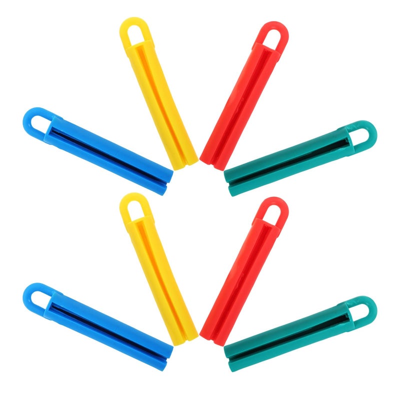 Wall Mounted Pool Cue Rack Set 8pcs with Clips Multi Color 11cm for Billiard Stick Storage - Image 2