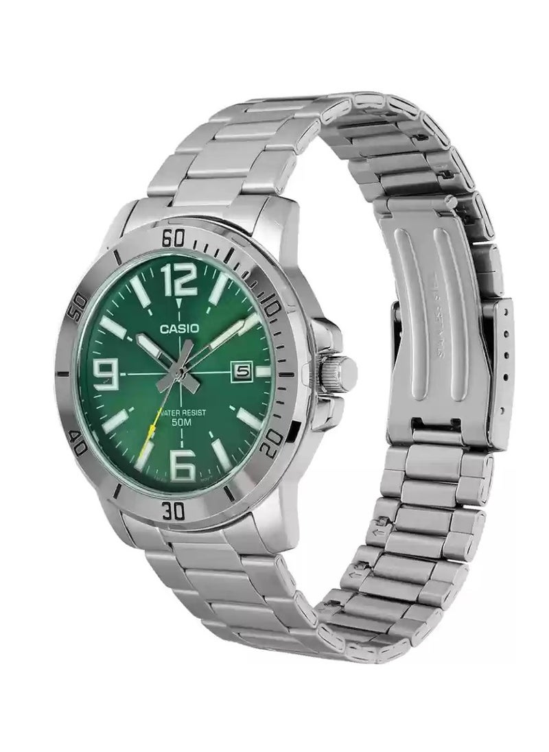CASIO - Men's Watch Analog Formal - MTP-VD01D-3BVUDF - Image 1