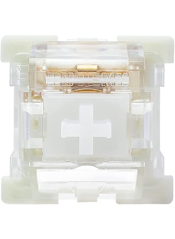Granvela OUTEMU Silent White Switches 3 Pin Key switches Replacement Pack 20  Linear  Quiet 45gf  Hot Swappable  DIY Replaceable Switches for Mechanical Gaming Keyboard
