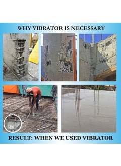 KROST KROST Concrete Vibrator 2250W Extensive 35 mm Drill Needle 13000 Vibrations per Minute Tool 3m Needle  - Image 5