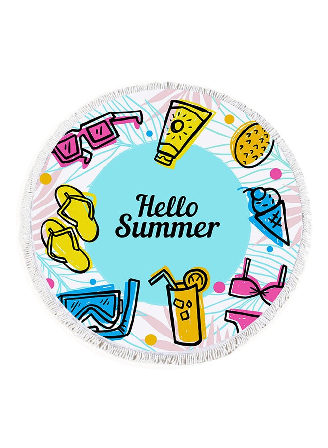 Home Print Double Layered Waterproof Beach Blanket 